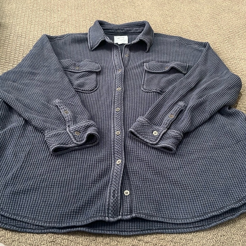 Aerie button down thermal over shirt